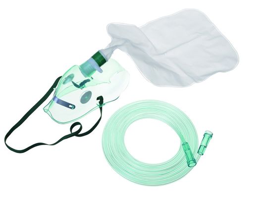 Green Non Rebreather Bag PVC O2 Reservoir Bag Transparent Mask