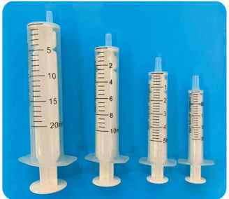Pirogen olmayan Tek kullanımlık şırınga 2 Parça Luer Slip 10 Ml 20 Ml İğne olmadan şırınga