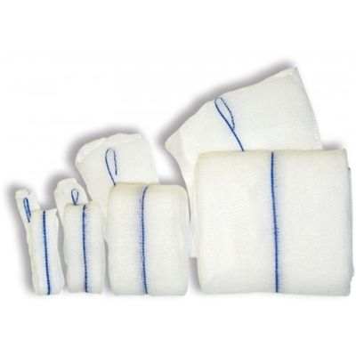% 100 pamuklu tıbbi malzemeler Tek kullanımlık gazoz tamponu Üretici emici gazoz tamponu steril beyaz yara bandajı