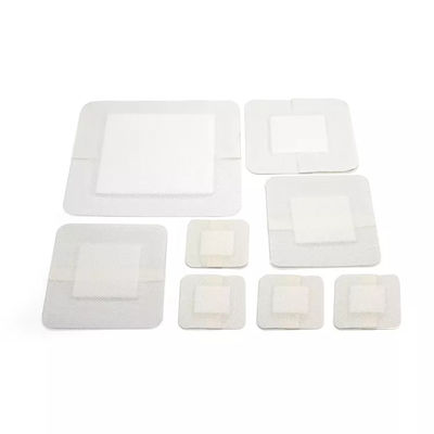Non Woven Bordered Gauze Island Dressing Wound Care With Absorbent Pads 10*10cm