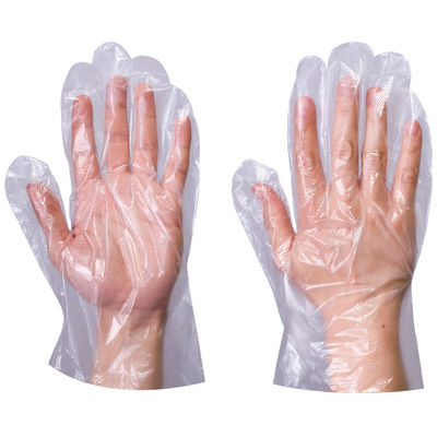 Plastik Polyethene HDPE PE Hastane ve Ev Kullanımı için Açık Tek seferlik Eldivenler